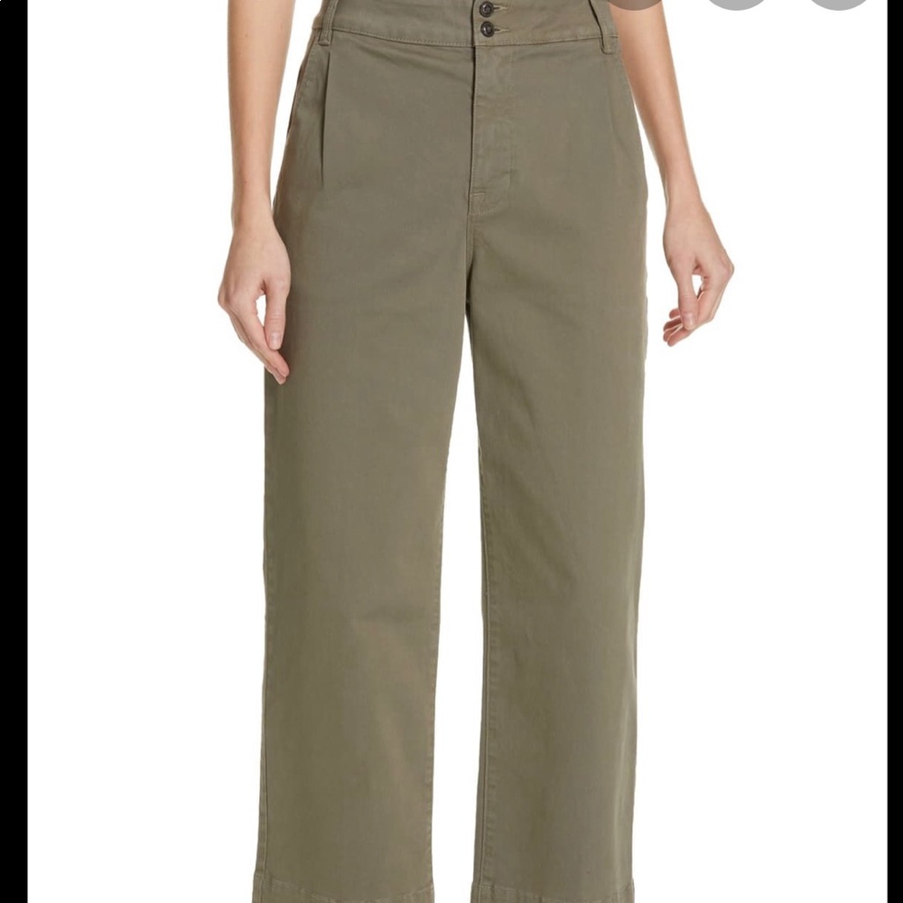 Frame cropped wide leg trousers